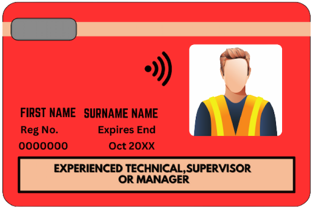 Technical Supervisor Manager Card