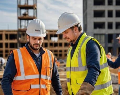 Workers at site